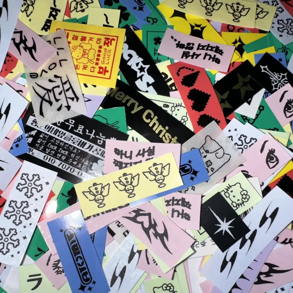 라벨 스티커 행운 / y2k / 크리스마스 / 락스타 / 밈 / 짤 / 농담곰 / 다꾸 / 폰꾸 / 학생 (오잉) - TMM 폼